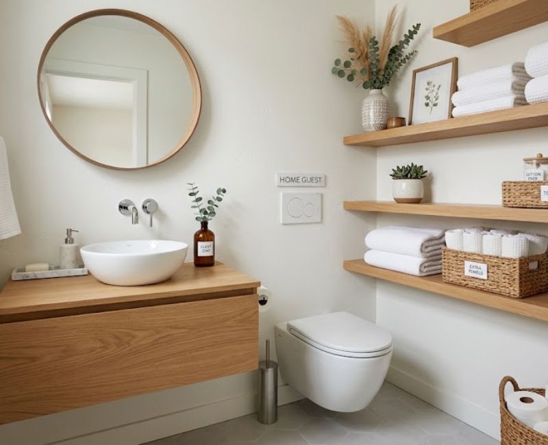 Small bathroom storage
