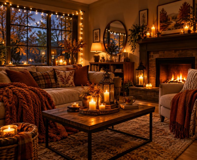 Warm fall lighting

