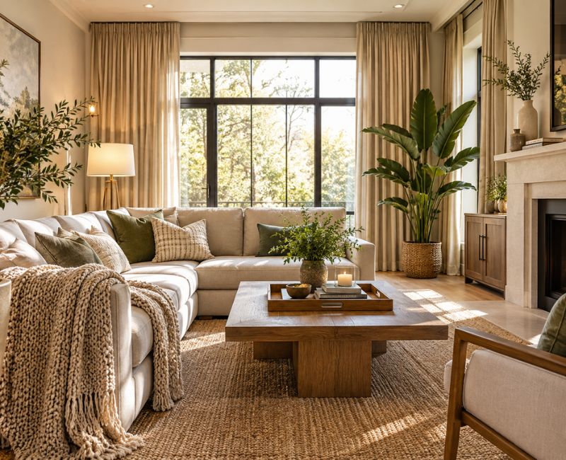 Warm neutral home decor

