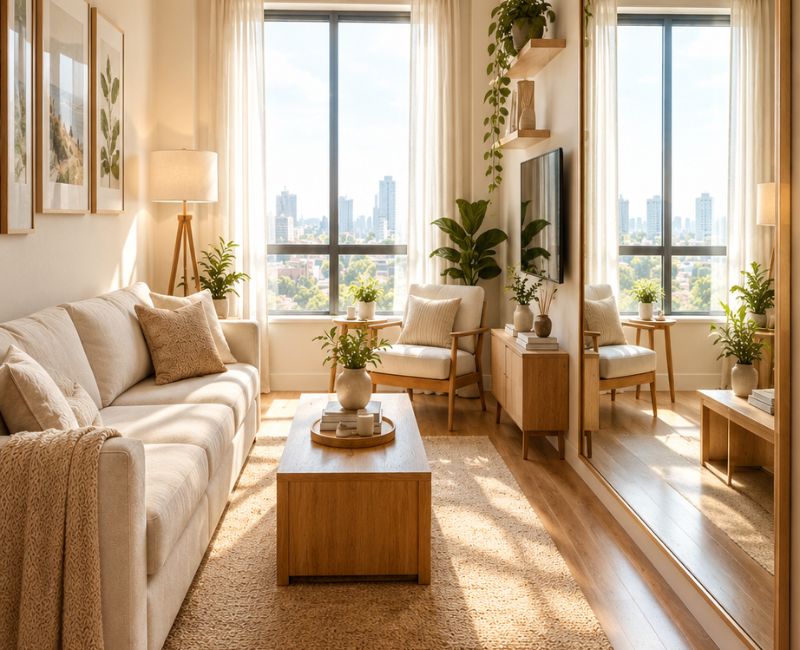  Large mirror small apartment
